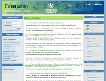 Tablet Screenshot of formacion.dip-badajoz.es