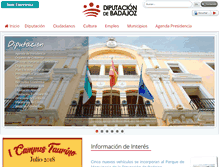 Tablet Screenshot of dip-badajoz.es